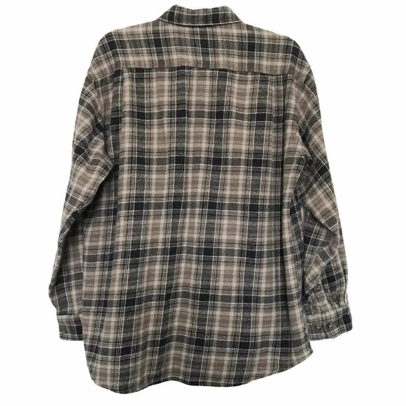 Casual Country Long Sleeve Button Down Plaid Shirt Size Large - Picture 2 of 5